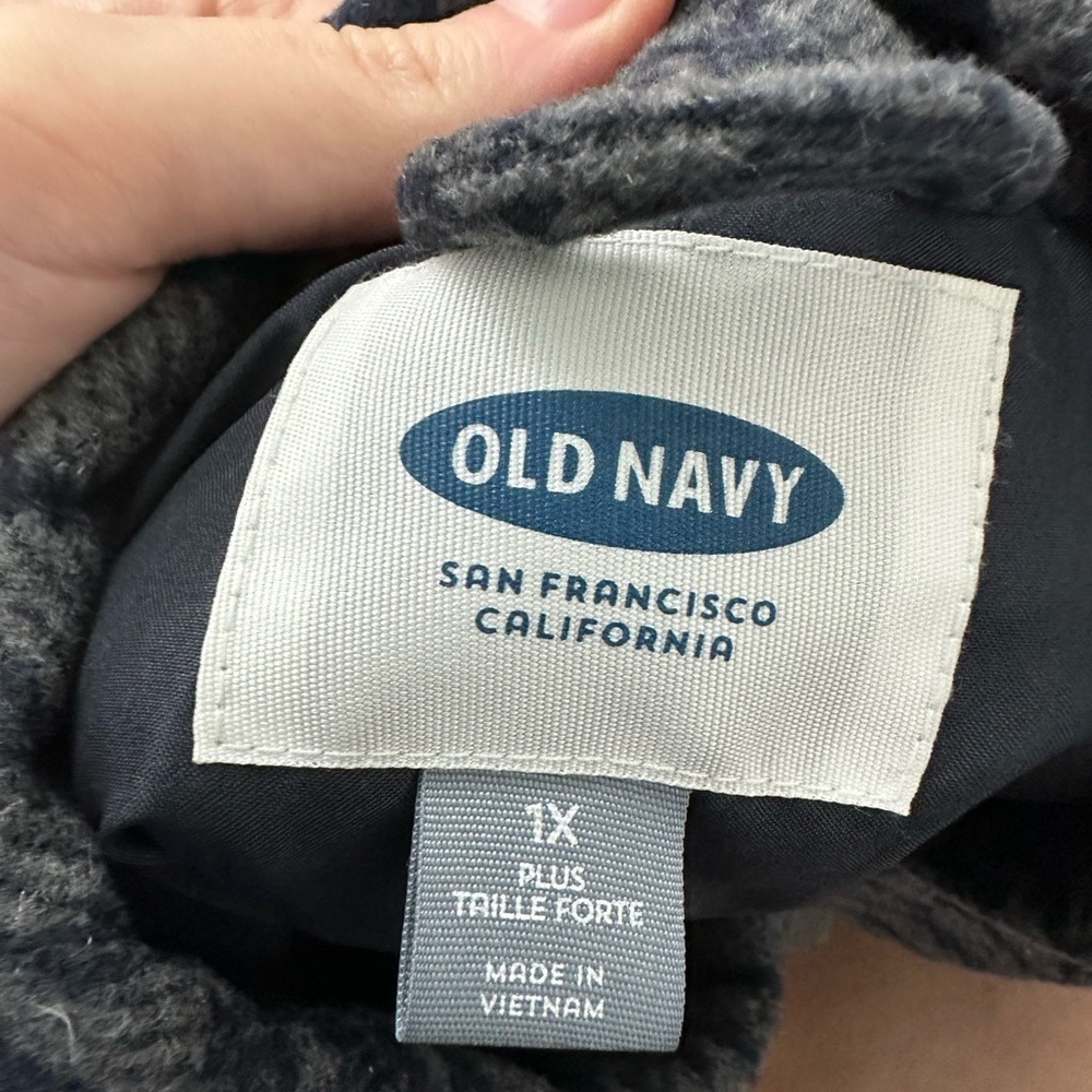 Old Navy Women’s peacoat blue tone leopard print size 1X - Picture 3 of 3